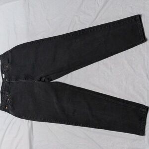 Levi's Vintage 1996 521 Tapered Leg Tapered Fit Black Jeans Size 18M